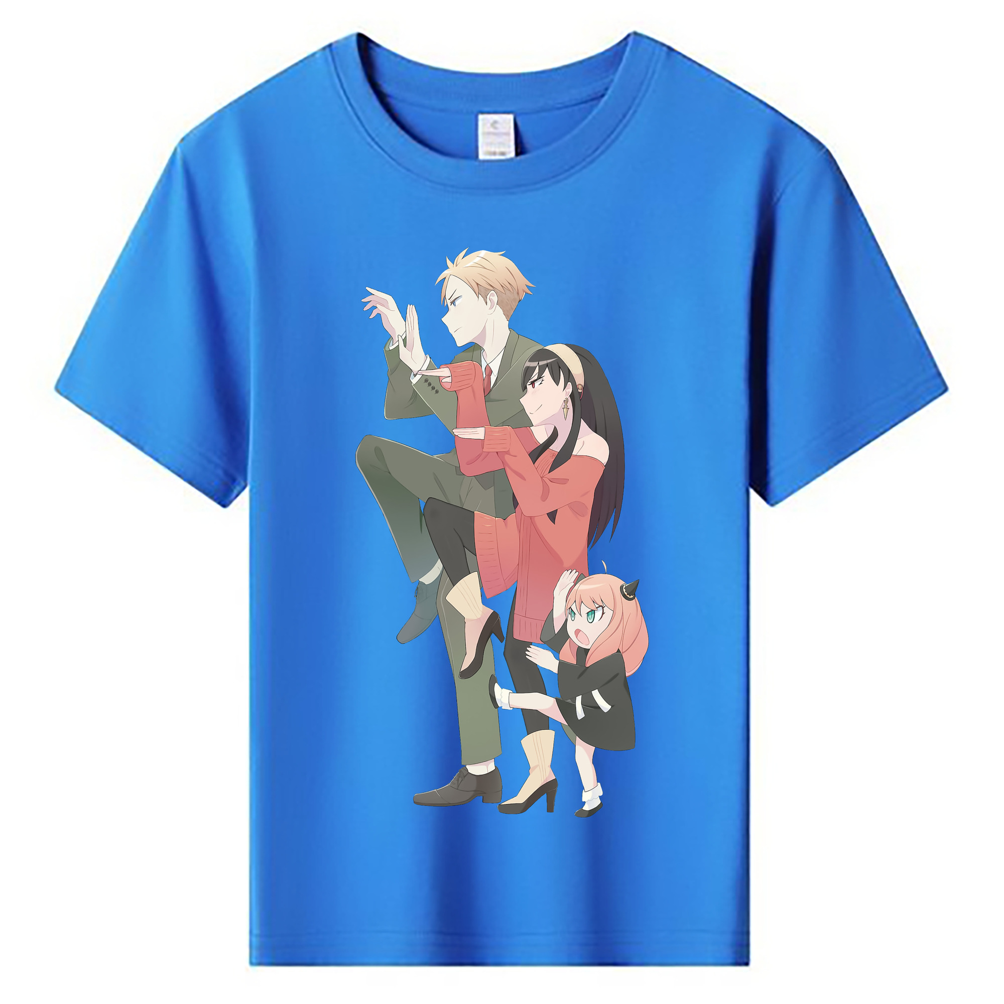 （画像用） SPY×FAMILY间谍家家酒 綿100％キッズTシャツ（フロントプリント）